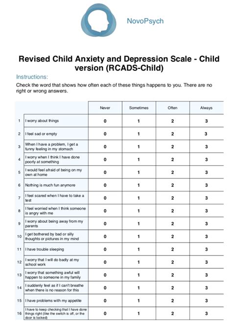 depression and anxiety test